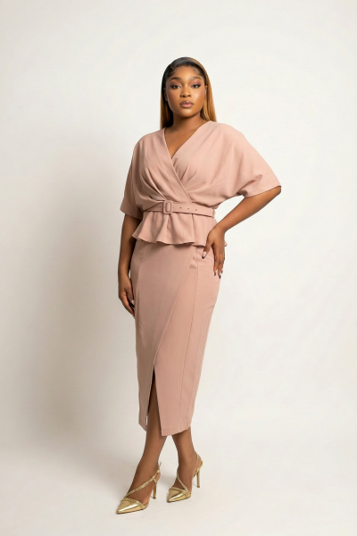 2 Piece Top And Skirt Suit