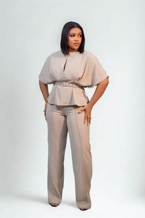 2 Piece Drapping Top And Pant