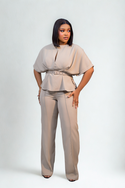 2 Piece Drapping Top And Pant