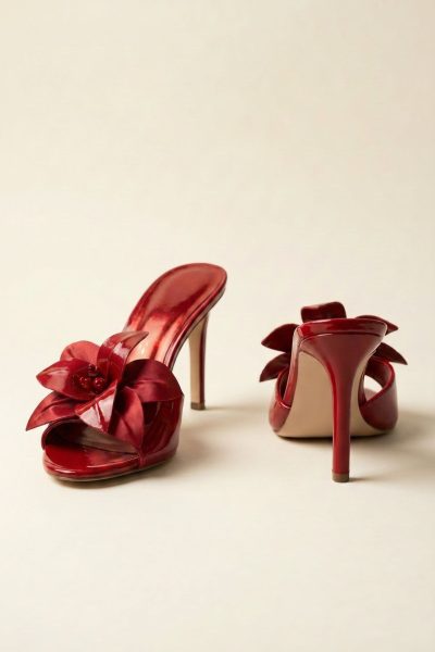 High Slippers With Petals