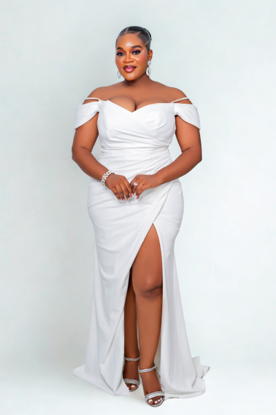 Long Cold Shoulder Dress