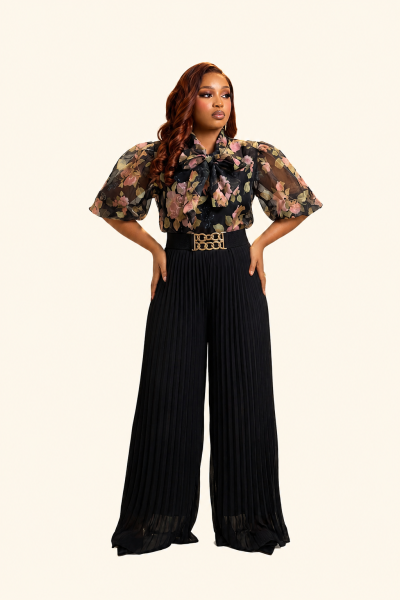 Pleated Palazo Pant