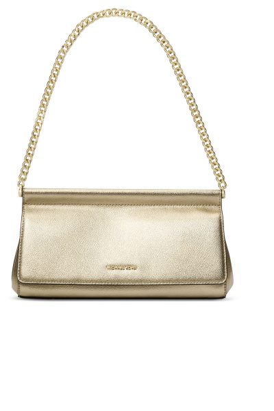 Leather East West Clutch