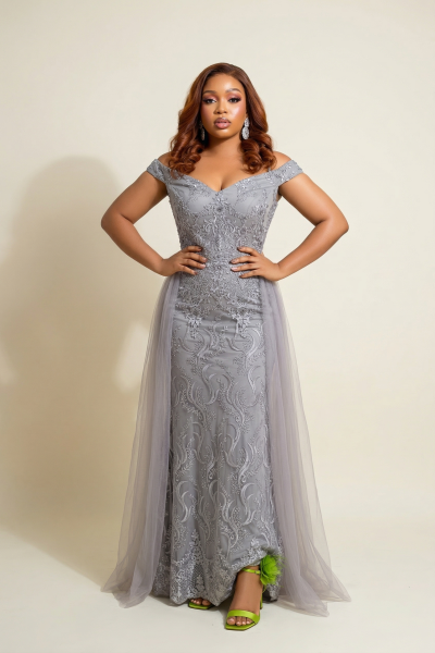 Evening Dress With Tail