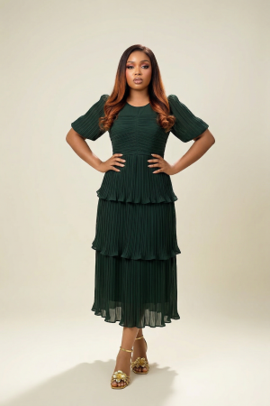 Midi Dress With Step