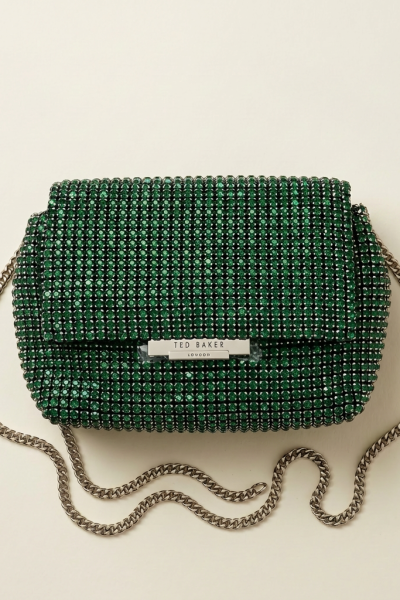 Crystal Baguette Clutch