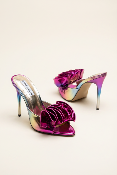 High Metallic Slippers Shoe