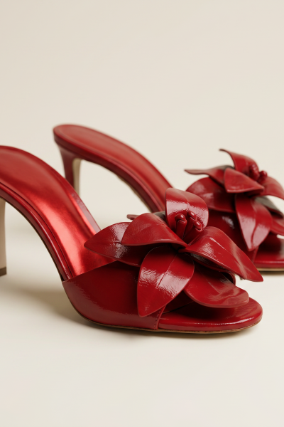High Slippers With Petals