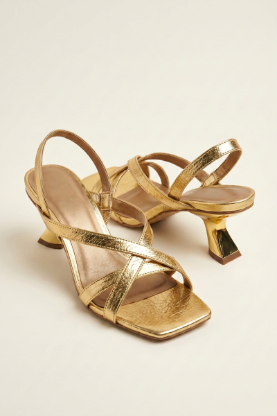 Strappy Kitten Heels Sandals