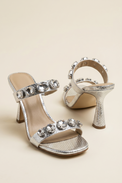 Slippers Heels With Crystals