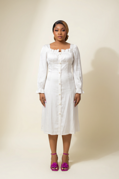 Long Sleeves Midi Dress