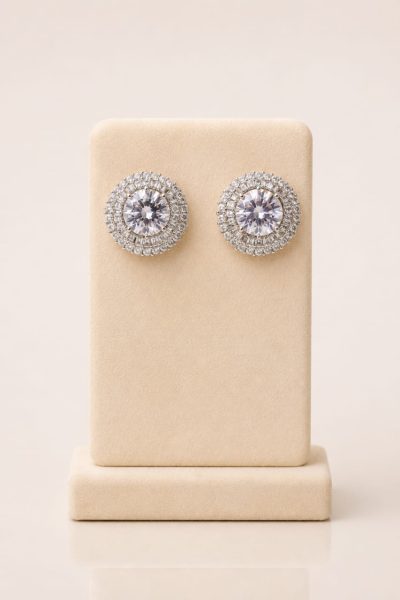 Large Crystal Stud Earrings