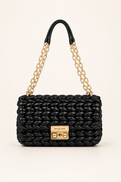 Shoulder bag with a knotted design