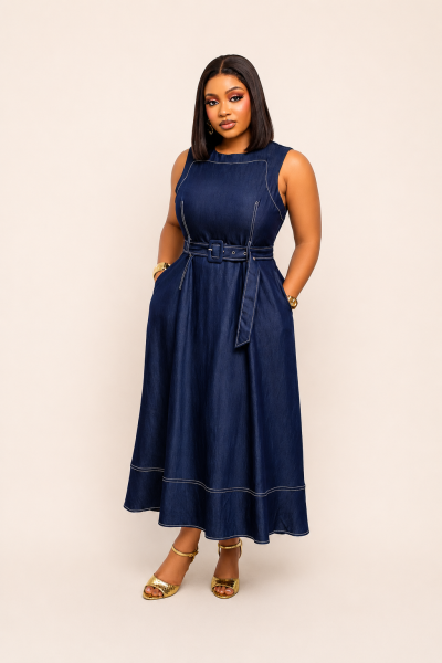 Denim Sleeveless Dress