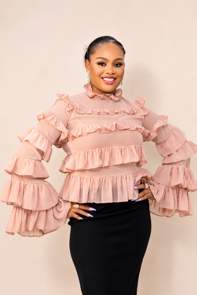 Top With Ruffles All Over