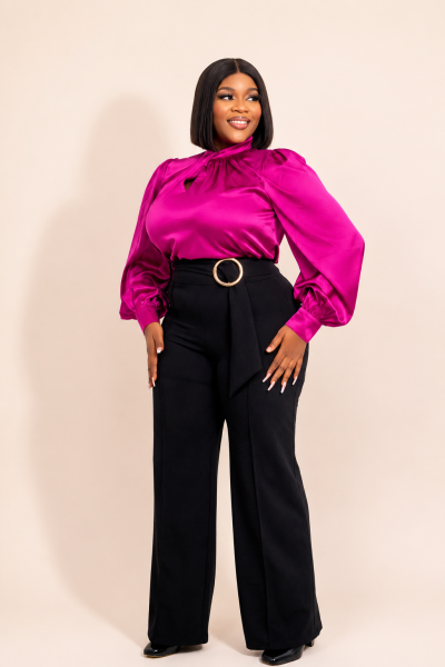 Wide Pant With Buckle