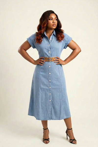 Denim Sleeveless Dress