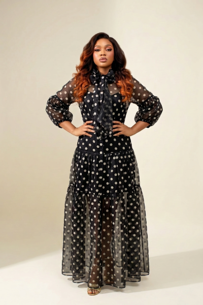 Foha Polka Dots With Tie