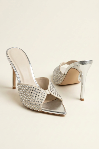 Embellished High slippers