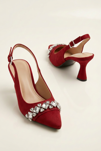 Embellished Sling Back