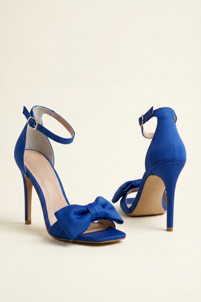 High Sandals With Bow