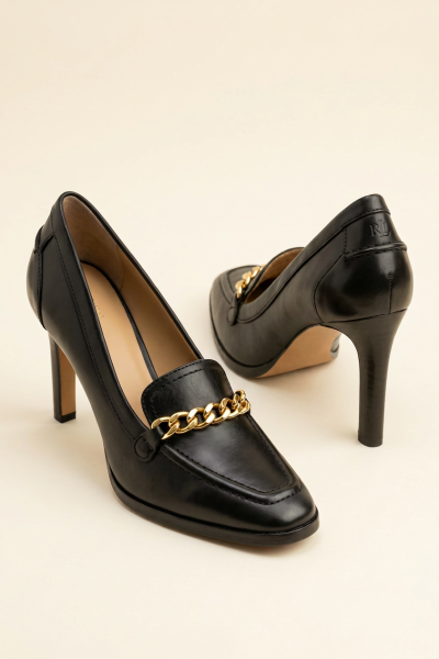 High Block Heel Pump