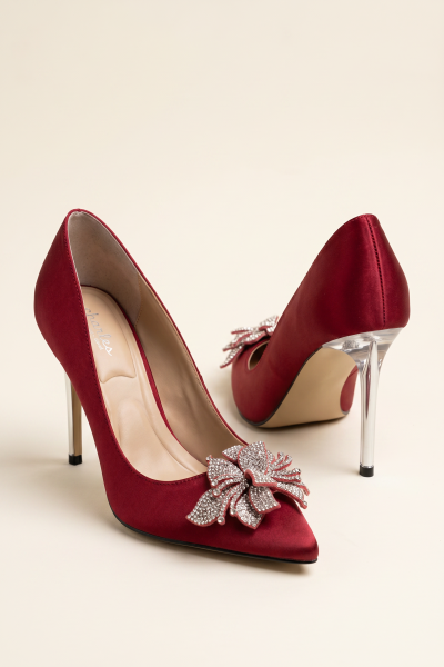 High Shoe With Rhinestones