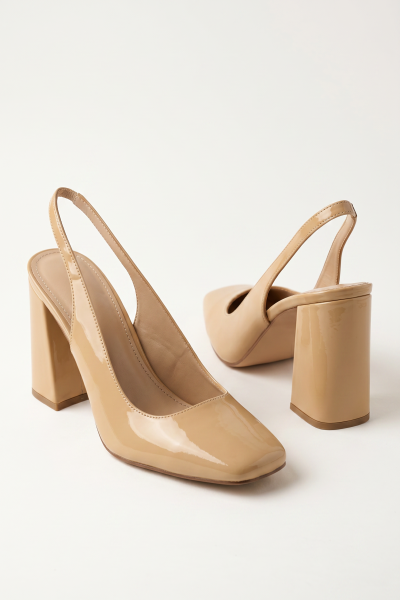 Block Heel Sling Back