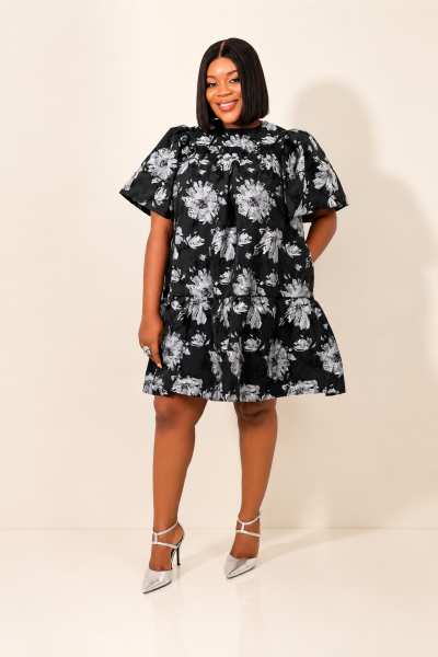 Loose Textured Short Dress