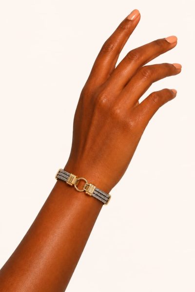 Two-Tone Cable Bangle