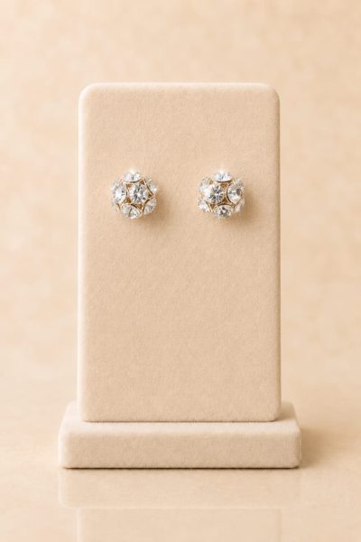 Crystal Halo Stud Earrings