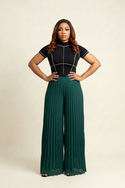 Pleated Pants