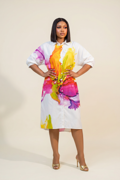Hi-Lo Shirt Dress