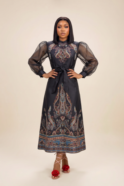 Timeless Motif Midi Dress